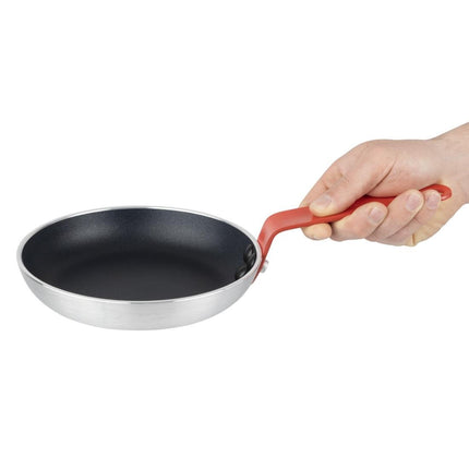 Non-Stick Frying Pan 200mm with Red Handle | Hygiplas Teflon Platinum Plus 5