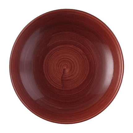 Coupe Bowls Red Rust Finish | Churchill Stonecast Patina | 248mm