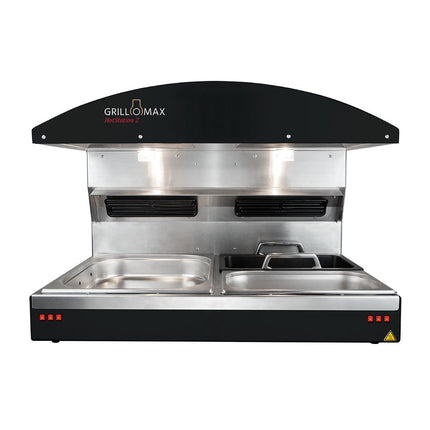 Heating Station with 2 GN Containers 2/3 | Grillomax Hotstation 3D 2000W