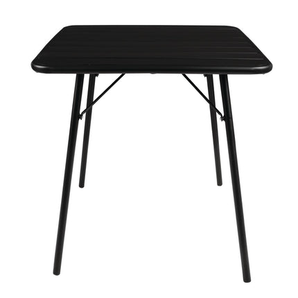 Square Steel Bistro Table Black 70cm | Bolero 2