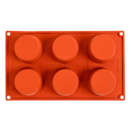 Silicone Muffin Baking Mold for 6 Muffins | Pavoni Formaflex 4