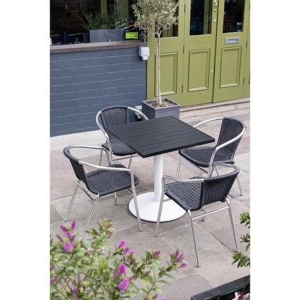 Bolero Cast Iron Round Table Base White 548x728mm 10