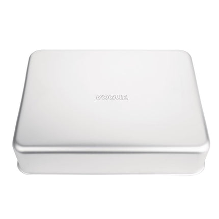 Extra Deep Aluminium Roasting Pan 100mm Depth with Integrated Handles | Vogue | 470mm 5