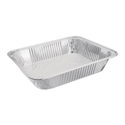 Recyclable Rectangular Aluminium Serve Trays GN 1/2 (5 pcs) | Fiesta