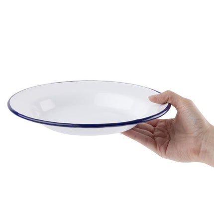 Enamel Soup Bowls 24.5cm | Olympia | 6 Pieces 6