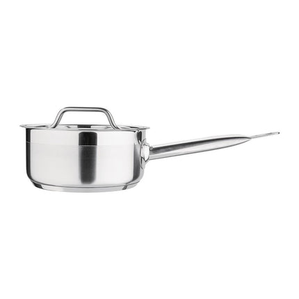 Stainless Steel Induction Saucepan 1.5L 16cm with Lid | Nisbets Essentials 4