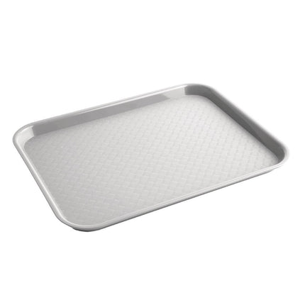 Olympia Kristallon Grey Polypropylene Tray 34.5x26.5cm