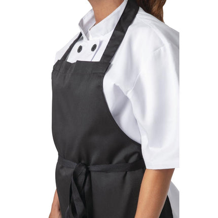 Poly-Cotton Adjustable Bib Aprons Black | Nisbets Essentials 3