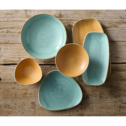 Coupe Plate Tangerine Stonecast 260mm | Churchill 3