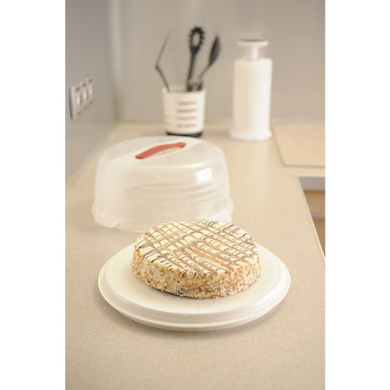 Round Cake Box with Softgrip Handle | Curver | 350mm 3