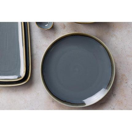 Ceramic Kiln Ocean Blue Round Plates 28cm | Olympia 6