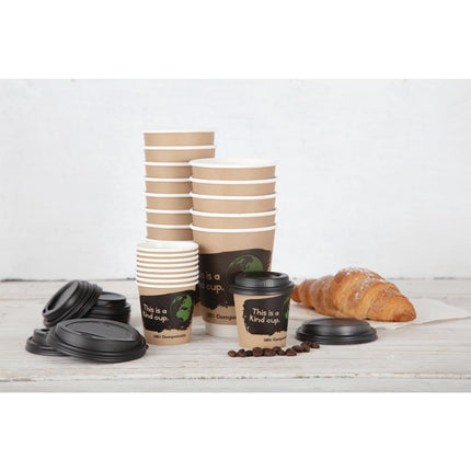 Compostable Coffee Cup Lids for 34cl Cups | Fiesta | 1000 Pieces 6