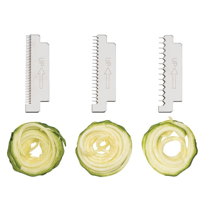 Japanese Vegetable Spiralizer and Slicer with 4 Stainless Steel Blades | Vogue 3