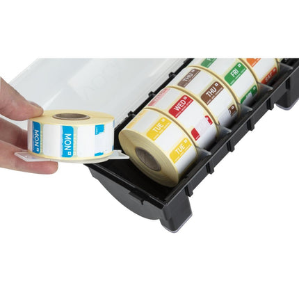 2.5cm Food Label Dispenser with Day Stickers | Hygiplas 5
