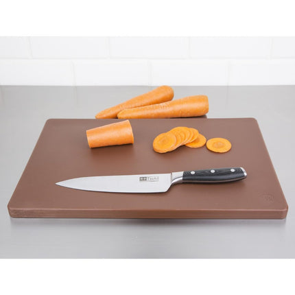 Extra Thick LDPE Cutting Board Brown 450x300x20mm | Hygiplas 6