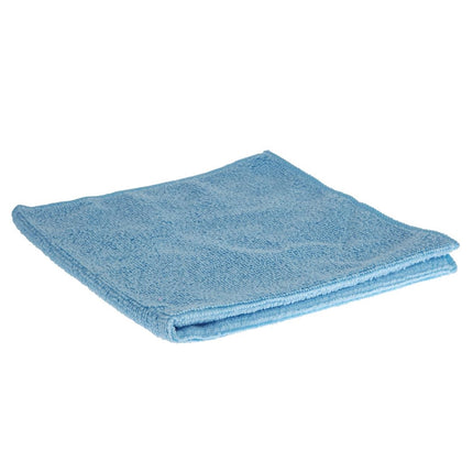 Highly Absorbent Blue Microfiber Cleaning Cloths | Jantex | 5-Pack | 40x40 cm