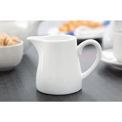 Whiteware Milk Jugs with Handle 30.5cl | Olympia | 6 Pieces 7