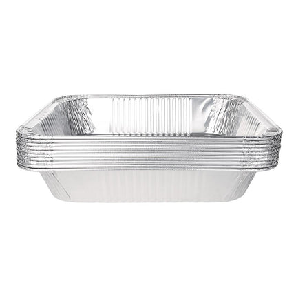 Recyclable Rectangular Aluminium Serve Trays GN 1/2 (5 pcs) | Fiesta 2