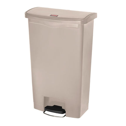 Front Step Pedal Bin 68L Beige | Rubbermaid Slim Jim 2