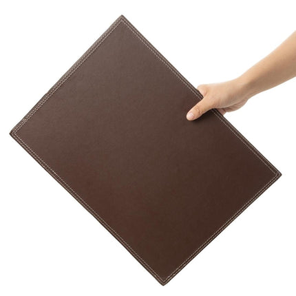 Brown Faux Leather Placemat 40x30cm | Olympia 3