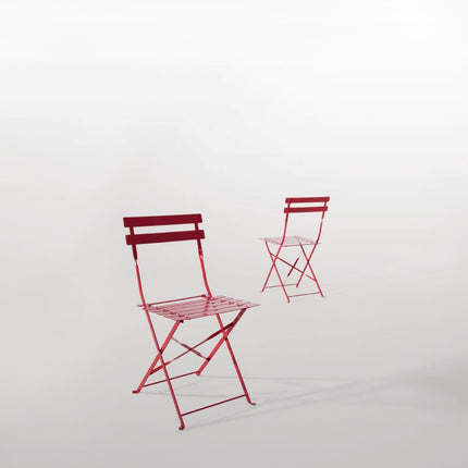 Steel Folding Chairs Red | Bolero 2