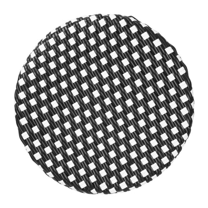 PE Rattan Bar Stools Black Polka Dot Mix | Bolero Parisian Style (2 Pack) 3
