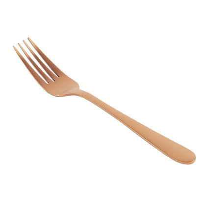 Copper Table Forks with Matte Finish | Olympia Cyprium | Set of 12 5