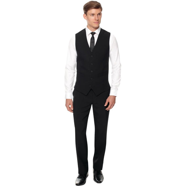 Men's Black 5-Button Waistcoat XS | Formalwear 2