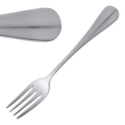 Dessert Forks Polished 18/0 Stainless Steel | Olympia Baguette | 12 Pieces