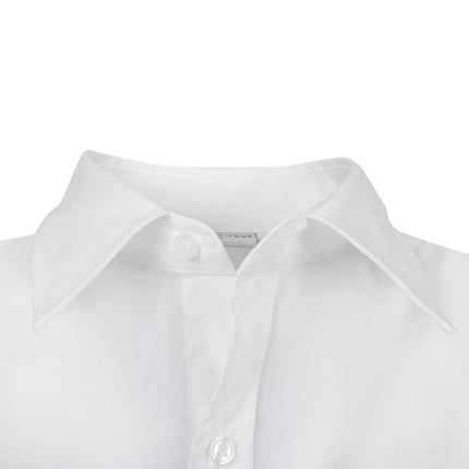 Unisex Long Sleeve White Shirt | Uniform Works Series 7