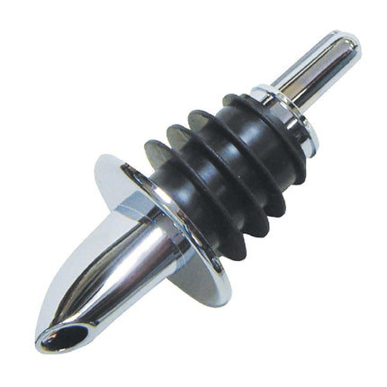 Freeflow Medium Chrome Plated Short Pourer with Black Collar