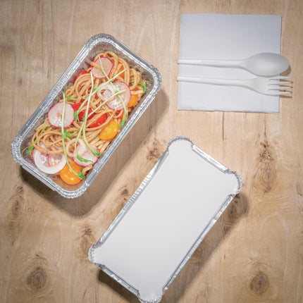 Aluminium Foil Containers with Lids 250ml | Nisbets Essentials 4