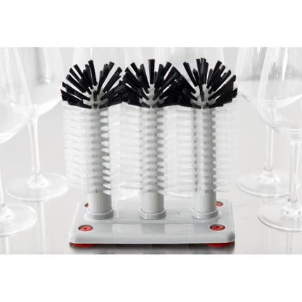 Triple Nylon Dish Brush with Suction Base | Jantex 5