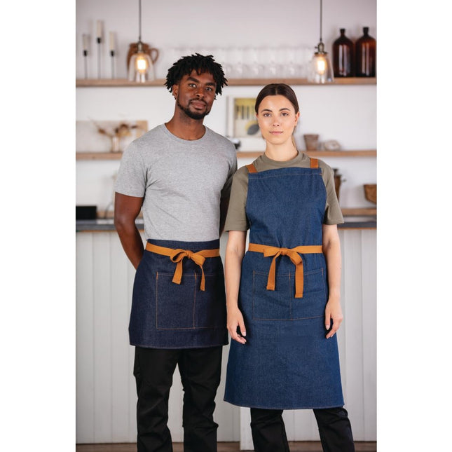 Denim Blue Polyester-Cotton Waist Apron 43 x 70 cm | Southside 2