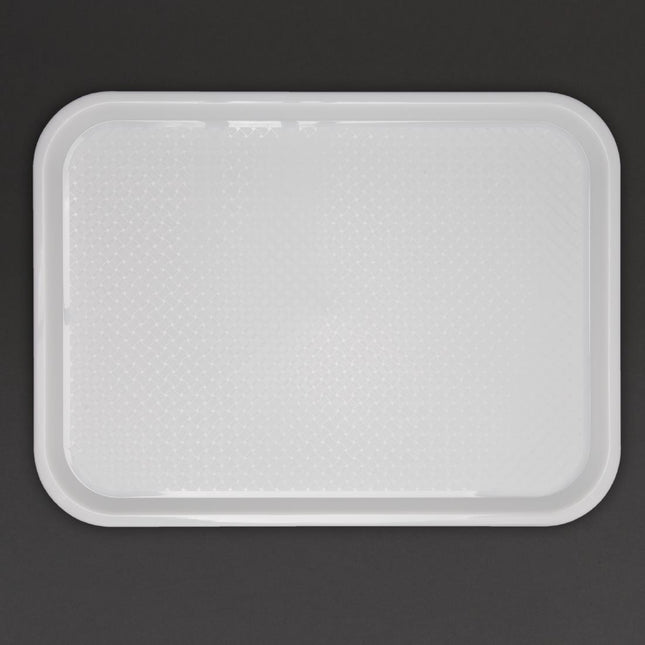 Polypropylene Non-Slip Tray White 34.5x26.5cm | Olympia Kristallon 2
