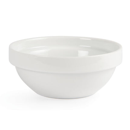 Stackable White Porcelain Bowls 13cm | Olympia Whiteware | 12 Pieces 2