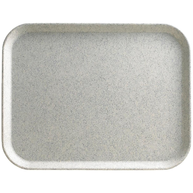 Small Versa Lite Speckled Smoke Polyester Tray | Cambro