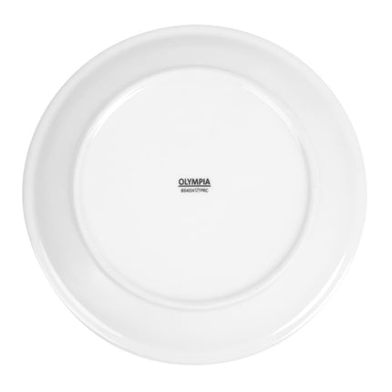 Whiteware Plates with Narrow Rim 25cm | Olympia | Set of 12 6