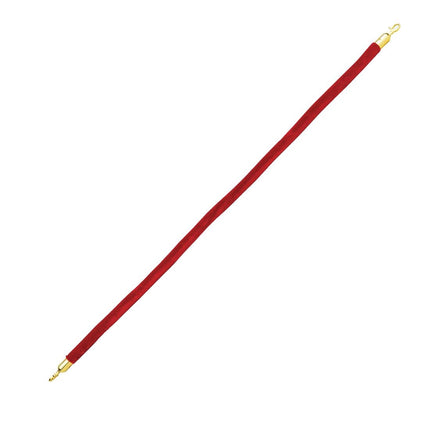 Red Velvet Marker Rope | Bolero | With Zinc or Brass Ends 4