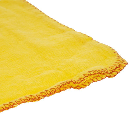 Jantex Yellow Cotton Cleaning Cloths 50.8x40.6cm | Pack of 10 7
