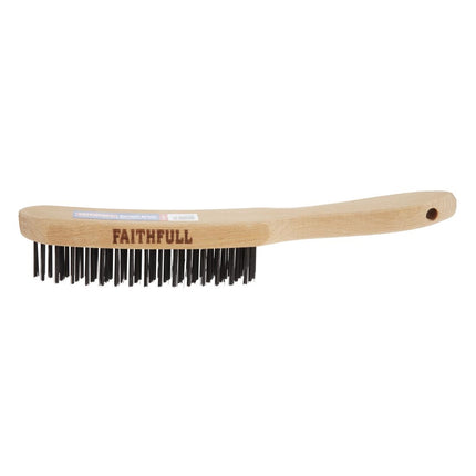 Steel Wire Brush with Wooden Handle 6
