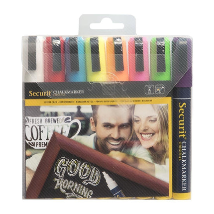 Washable Chalk Markers 6mm Tip | Securit | 8 Pieces 3