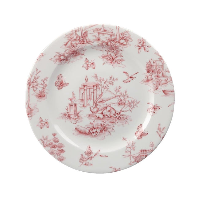 Vintage Toile Cranberry Tea Plate 20.3cm | Churchill