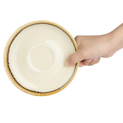 Cappuccino Saucers 16cm Sandstone | Olympia Kiln Collection | 6 Pieces 5