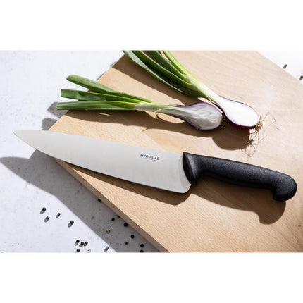 Chef's Knife 25.5cm Black Handle | Hygiplas 6