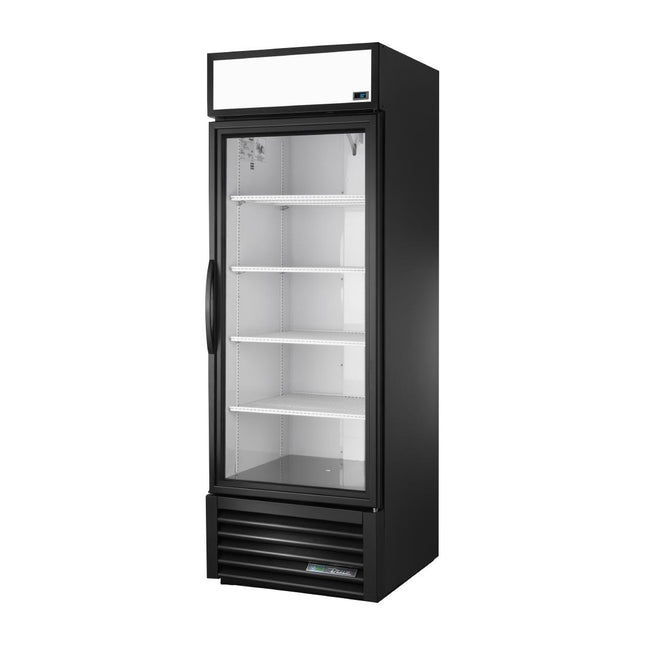 Single-Door Upright Merchandiser Cooler with Aluminum Exterior | True