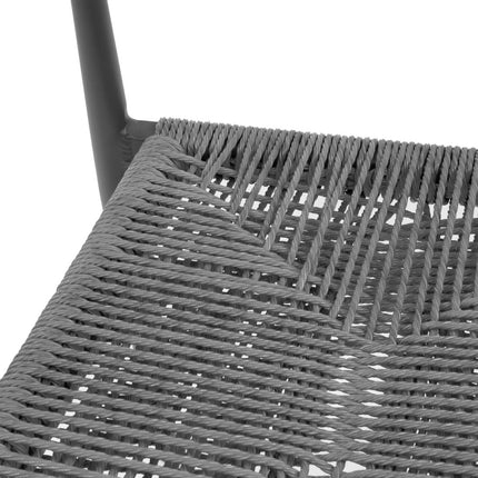 PE Woven Rattan Outdoor Bar Stools Anthracite | Bolero Eden | 2 Pieces 4