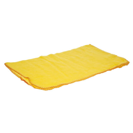 Jantex Yellow Cotton Cleaning Cloths 50.8x40.6cm | Pack of 10 8