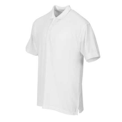 Unisex White Polo Shirt S | Durable Polyester/Cotton Piqué 3