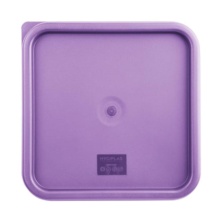 Square Purple Lid for Food Storage Containers Large | Hygiplas